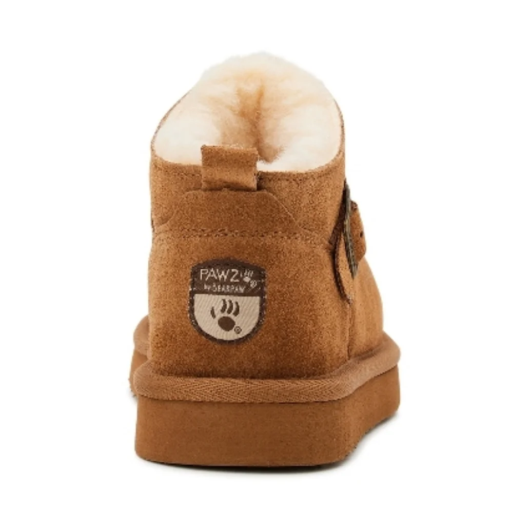 Girls Bearpaw Amy Youth Suede Booties
